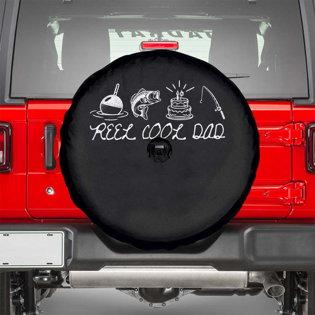 Reel Cool Dad Spare Tire Cover Funny Fishing Dad Birthday Gift