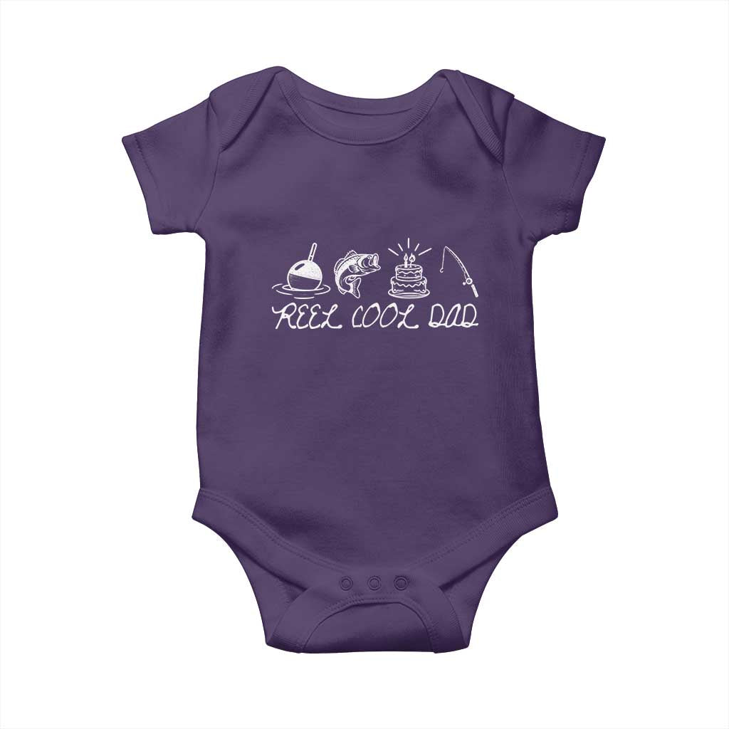 Reel Cool Dad Baby Onesie Funny Fishing Dad Birthday Gift