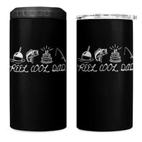 Reel Cool Dad 4 in 1 Can Cooler Tumbler Funny Fishing Dad Birthday Gift