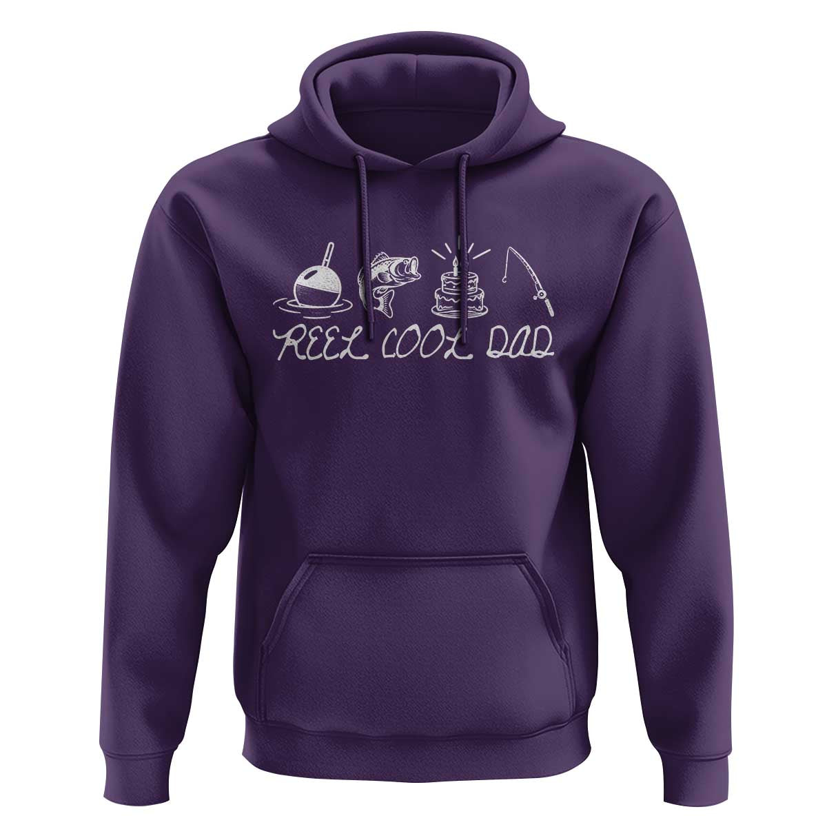 Reel Cool Dad Hoodie Funny Fishing Dad Birthday Gift