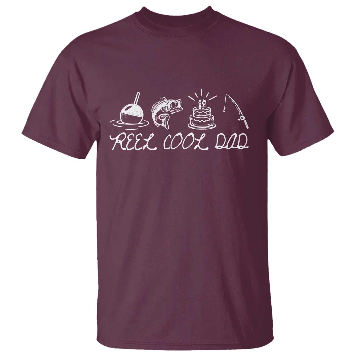 Reel Cool Dad T Shirt Funny Fishing Dad Birthday Gift