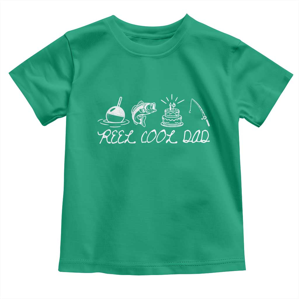 Reel Cool Dad Toddler T Shirt Funny Fishing Dad Birthday Gift