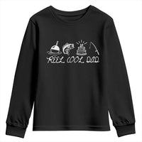 Reel Cool Dad Youth Sweatshirt Funny Fishing Dad Birthday Gift