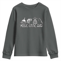 Reel Cool Dad Youth Sweatshirt Funny Fishing Dad Birthday Gift