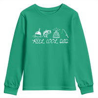 Reel Cool Dad Youth Sweatshirt Funny Fishing Dad Birthday Gift