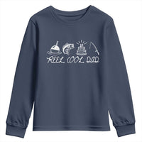 Reel Cool Dad Youth Sweatshirt Funny Fishing Dad Birthday Gift