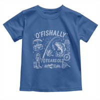 O'Fishally 70 Years Old Toddler T Shirt Funny Fisherman Birthday Graphic