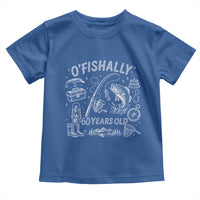O'Fishally 60 Years Old Toddler T Shirt Funny Fisherman Birthday Graphic
