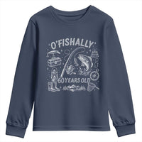 O'Fishally 60 Years Old Youth Sweatshirt Funny Fisherman Birthday Graphic