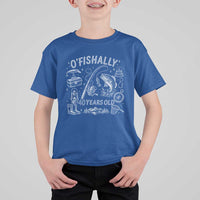 O'Fishally 40 Years Old T Shirt For Kid Funny Fisherman Birthday Graphic