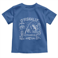 O'Fishally 40 Years Old Toddler T Shirt Funny Fisherman Birthday Graphic