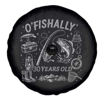 O'Fishally 30 Years Old Spare Tire Cover Funny Fisherman Birthday Graphic