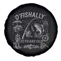 O'Fishally 20 Years Old Spare Tire Cover Funny Fisherman Birthday Graphic