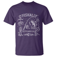 O'Fishally 20 Years Old T Shirt Funny Fisherman Birthday Graphic