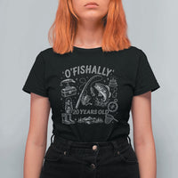 O'Fishally 20 Years Old T Shirt For Women Funny Fisherman Birthday Graphic