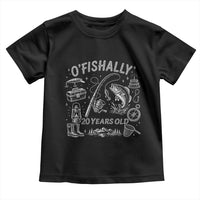 O'Fishally 20 Years Old Toddler T Shirt Funny Fisherman Birthday Graphic