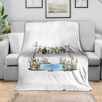 70th Birthday Fishing Throw Blanket Fisherman Birthday Party Gift