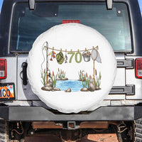 70th Birthday Fishing Spare Tire Cover Fisherman Birthday Party Gift