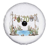 70th Birthday Fishing Spare Tire Cover Fisherman Birthday Party Gift