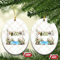 60th Birthday Fishing Ceramic Ornament Fisherman Birthday Party Gift