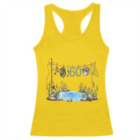 60th Birthday Fishing Racerback Tank Top Fisherman Birthday Party Gift