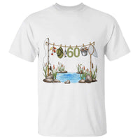 60th Birthday Fishing T Shirt Fisherman Birthday Party Gift