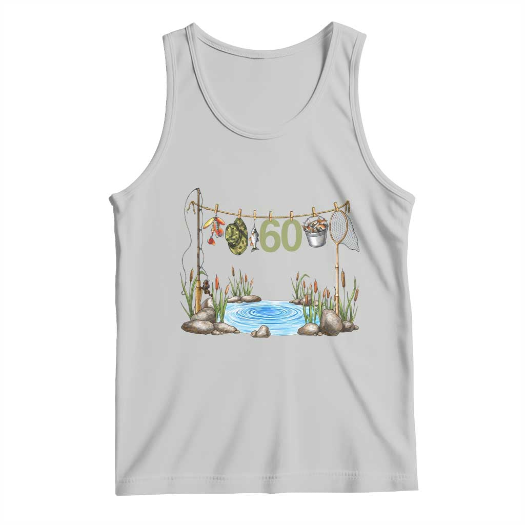 60th Birthday Fishing Tank Top Fisherman Birthday Party Gift