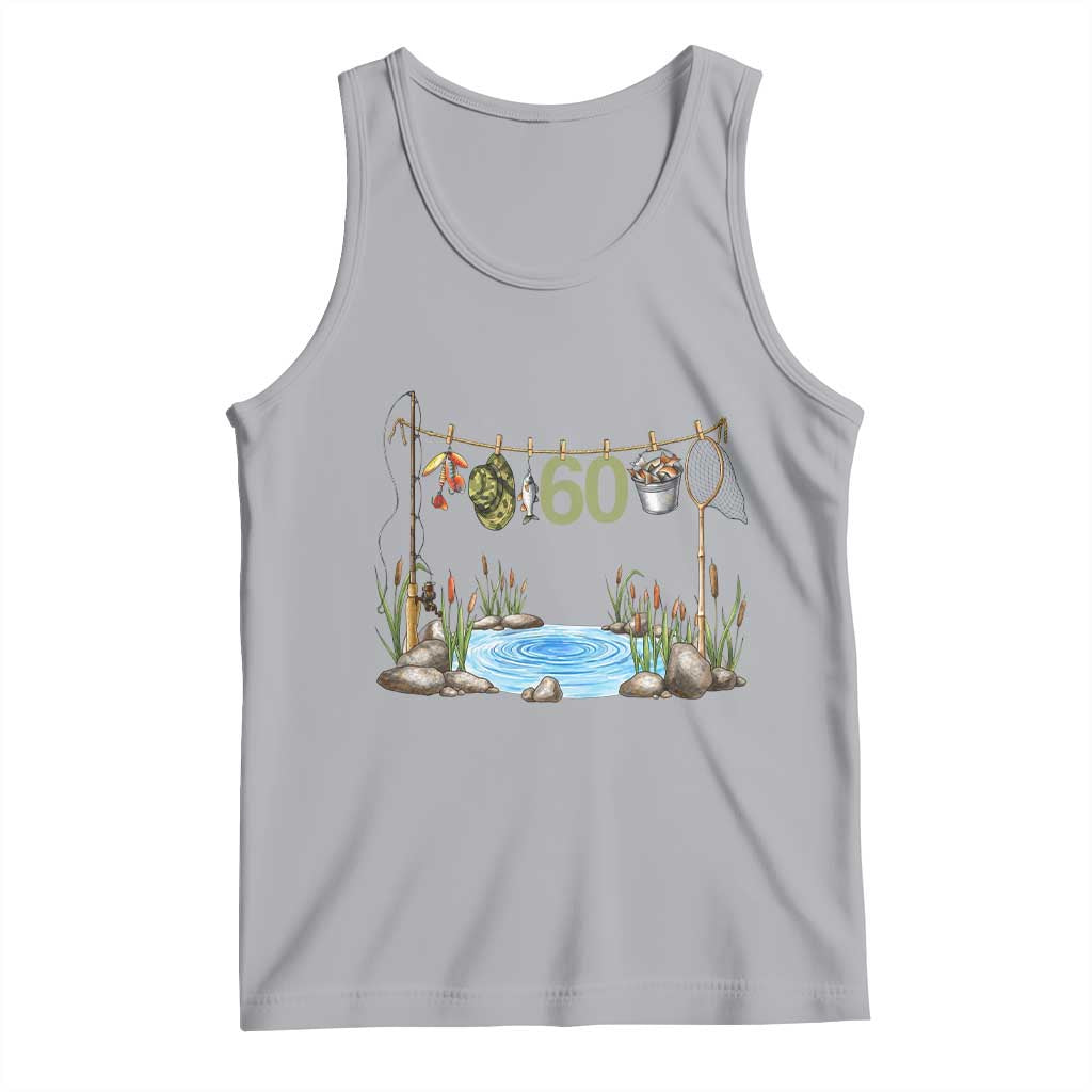 60th Birthday Fishing Tank Top Fisherman Birthday Party Gift