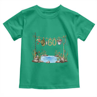 60th Birthday Fishing Toddler T Shirt Fisherman Birthday Party Gift