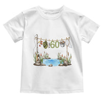 60th Birthday Fishing Toddler T Shirt Fisherman Birthday Party Gift