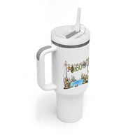 60th Birthday Fishing Tumbler With Handle Fisherman Birthday Party Gift