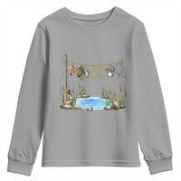 60th Birthday Fishing Youth Sweatshirt Fisherman Birthday Party Gift