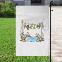 50th Birthday Fishing Garden Flag Fisherman Birthday Party Gift