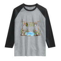 50th Birthday Fishing Raglan Shirt Fisherman Birthday Party Gift