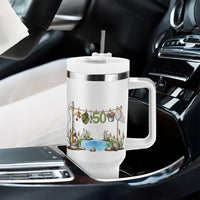 50th Birthday Fishing Tumbler With Handle Fisherman Birthday Party Gift