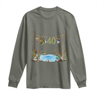 40th Birthday Fishing Long Sleeve Shirt Fisherman Birthday Party Gift