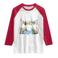 40th Birthday Fishing Raglan Shirt Fisherman Birthday Party Gift