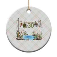 30th Birthday Fishing Ceramic Ornament Fisherman Birthday Party Gift