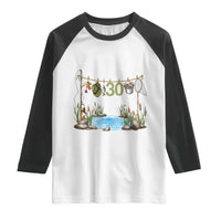 30th Birthday Fishing Raglan Shirt Fisherman Birthday Party Gift