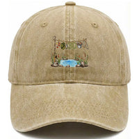 30th Birthday Fishing Washed Cotton Baseball Cap Fisherman Birthday Party Gift
