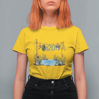 20th Birthday Fishing T Shirt For Women Fisherman Birthday Party Gift