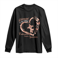 Endometrial Cancer Warrior Gift Long Sleeve Shirt Blessed To Be Called A Survivor