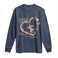 Endometrial Cancer Warrior Gift Long Sleeve Shirt Blessed To Be Called A Survivor