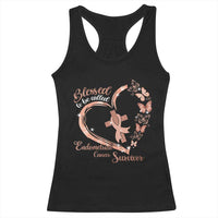 Endometrial Cancer Warrior Gift Racerback Tank Top Blessed To Be Called A Survivor