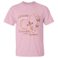 Endometrial Cancer Warrior Gift T Shirt Blessed To Be Called A Survivor