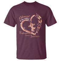 Endometrial Cancer Warrior Gift T Shirt Blessed To Be Called A Survivor