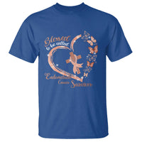 Endometrial Cancer Warrior Gift T Shirt Blessed To Be Called A Survivor
