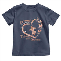 Endometrial Cancer Warrior Gift Toddler T Shirt Blessed To Be Called A Survivor