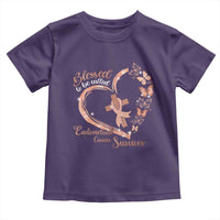 Endometrial Cancer Warrior Gift Toddler T Shirt Blessed To Be Called A Survivor