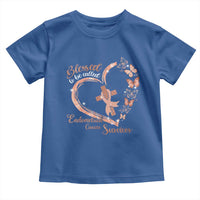 Endometrial Cancer Warrior Gift Toddler T Shirt Blessed To Be Called A Survivor